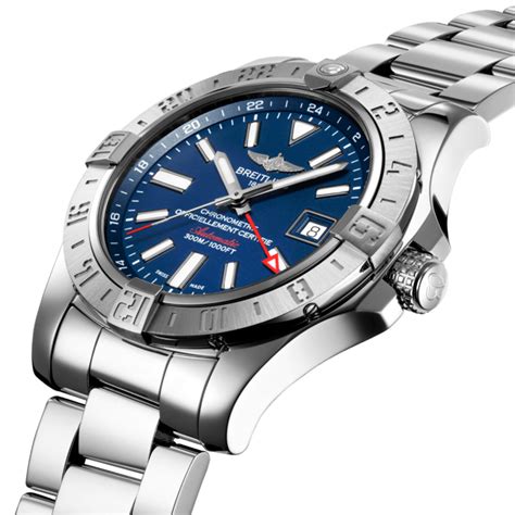 breitling avenger ii 43 gmt blue dial|Breitling Avenger 43 review.